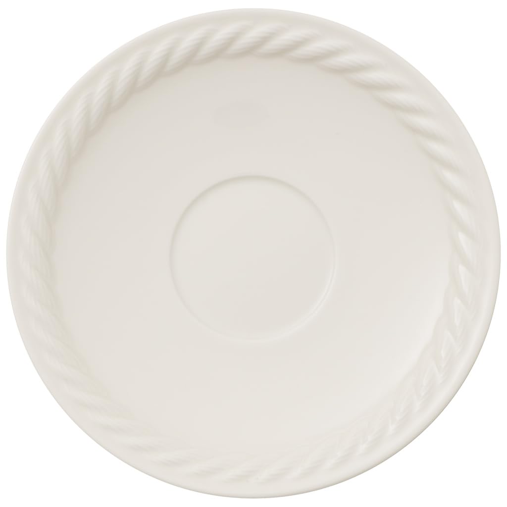 Villeroy & Boch Montauk Saucer, 16 cm, Premium Porcelain, White