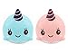 TrimakeShop 2PC Soft Squeeze Whale Squishy Slow Rising Toy 9cm