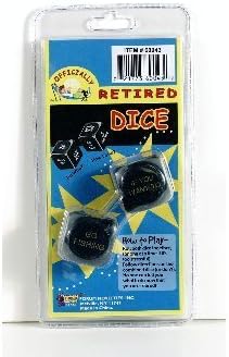 Officially Retired Dice by Retirement Novelties