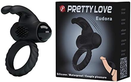 ZHNA Husband and Wife Interest vibrate Silica Gel Black Rabbit Ring Strong Power CO Seismic
