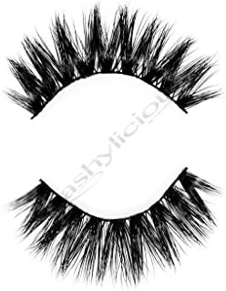 Wispylicious 100% 3D Mink Eyelashes by Lashylicious Natural Fluffy With Super Felxible Band and Useable 20+ times - Glamorous Fake lashes Extensions