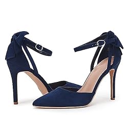Womens Heels Bow Tie Back Sexy High Stiletto Ankle