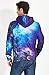 Uideazone 3d Nebula Star Cluster Pullover Hooded Sweatshirt Cool Hoodie Men
