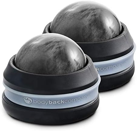 Massage Roller Ball and Muscle Roller Massager, Pain Relief Tool, Cold Therapy Massage Ball (Silver 2-Pack)