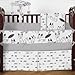 Sweet Jojo Designs Grey, Black and White Fox Collection Boys or Girls Baby Changing Pad Cover