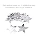 Silver Star Garland Banner Decorations - 156 Feet Bright Silver Paper Garland Hanging Decorations, Glitter Silver Star Bunting Banner for Wedding, Birthday, Holiday, Christmas Party