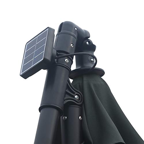 image for ABCCANOPY 10 FT Solar Powered LED Patio Outdoor Umbrella Hanging Umbre
