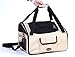 WOPET Pet Car Seat Carrier Airline Approved for Dog Cat Puppy Small Pets Travel Cage L Size Weight up to 15lbs (Beige)