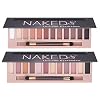 2 Pack 12 Colors Makeup Naked Eyeshadow Palette Natural Nude Matte Shimmer Glitter Pigment Eye Shadow Pallete Set…