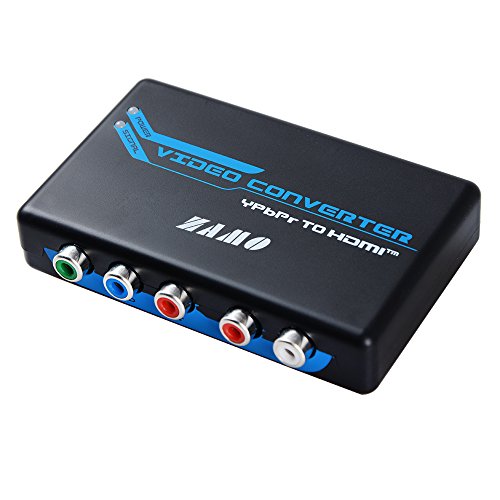 Component to HDMI,ZAMO 5RCA Component RGB YPbPr to HDMI Converter v1.3 HDCP Video Audio Converter Adapter for DVD, PSP, Xbox 360 to new HDTV or Monitor