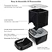 6.5L Pet Feeder,Automatic Cat Feeder | Timed Programmable Auto Pet Dog Food Dispenser Feeder for Kitten Puppy – Portion Control Up to 4 Meals/Day,Voice Recording,Battery and Plug-in Power(Black)thumb 2