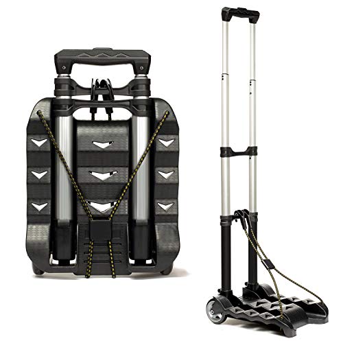 RMS Folding Luggage Cart Lightweight Aluminum Collapsible and