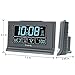 DreamSky Digital Alarm Clock with Battery Backup, 5 Inch Large Display, Auto Set Clock, USB Charging Ports, 12/24H
