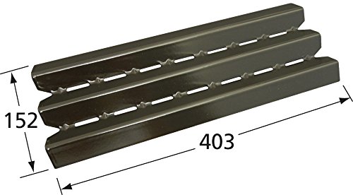 Music City Metals 96021 Porcelain Steel Heat Plate Replacement for Gas Grill Models by Broil-Mate, Huntington, Broil King, Sterling, Rebel, Patriot, Baron and Others