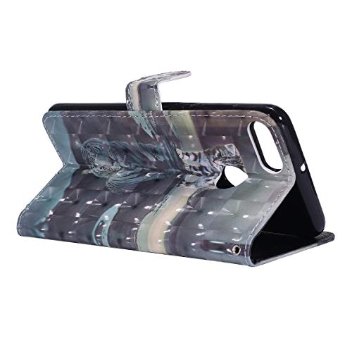 image for Herbests Compatible with Huawei Y9 2018 Wallet Case Cover Luxury 3D De