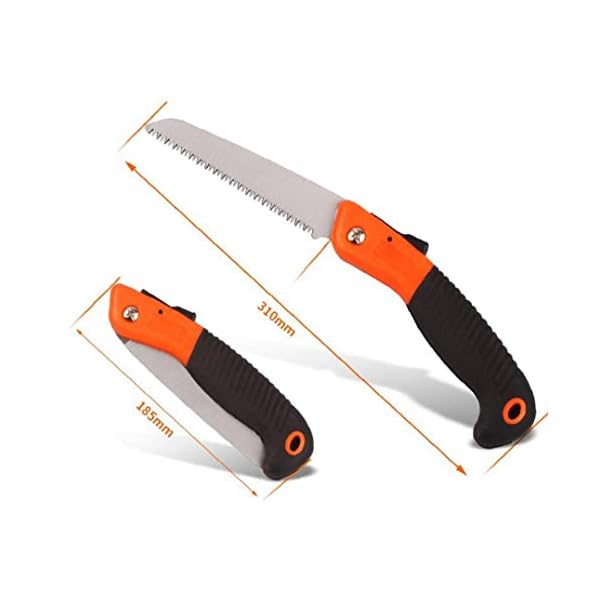 Folding Handsäge Astsäge mit Rugged Klingen Professionelle Klappsäge Razor Tooth scharfe Klinge festen Griff… – Bild 5