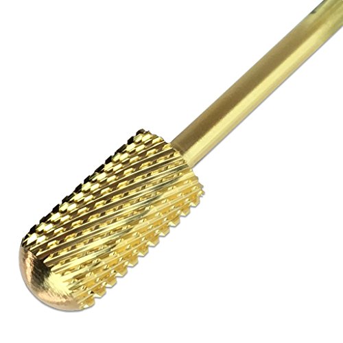 Pana Brand Professional GOLD C (COARSE)Smooth Round Top Large Dome Top Barrel Carbide Bit 3/32" Shank Size