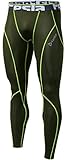 TM-P16-OLCZ_Large j-XL Tesla Men's Compression Leggings Baselayer Cool Dry Sports Tights Pants P16