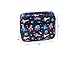 Keeli Kids Lunch Box Insulated Outer Space Rocketships Lunch Cooler Bag Lunchbox Reusable School Lunchbag Toddler Boys & Girls with Sandwich Cutter in Blue Outerspace