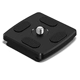 GEEKOTO Tripod Quick Release Plate Camera Mounting Adapter Parts Replacement with 1/4 Screw for Standard tripod/AT24Pro/AT24