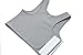 Vinaka Super Flat Les Lesbian Tomboy Short Vest Chest Binder Tops (Small, Grey)