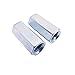 2pcs M12 x 1.75 x 38mm Long Rod Coupling Hex Nut Connector Zinc Plated