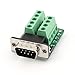 uxcell DB9 D-SUB 9 Pin Male Adapter RS232 to Terminal Connector Signal Module