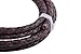 KONMAY 2 Yards 4.0mm Antique Brown Genuine Leather Braided Bolo Leather Cord