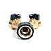 Ologymart Solid Brass, Heavy Duty 2 Way Y Connector Valve Splitter with Wide Grip converts 1 Spigot into 2