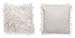 Chanasya Soft Shaggy Fuzzy Fur Long Mangolian Faux Fur Cozy Elegant Chic Decorative White Throw Pillow Cover Pillow Sham- White 2-Pack Throw Pillowcase 18x18 Inches (Pillow Insert Not Included)