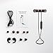 Wireless Bluetooth Headphones Lightweight Neckband Headset Stereo Noise Cancelling Earbuds w/ Mic,Sports Workout Sweatproof In Ear Earphones（Black）