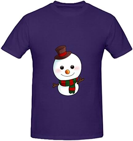 KARLEE Christmas Adorable Snowman Design O-Neck Man TeeShirts