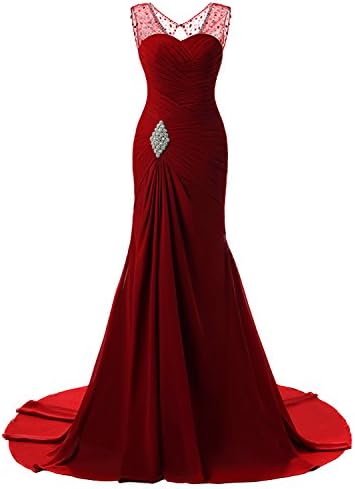 Lily Wedding Womens Mermaid Prom Bridesmaid Dress Evening Ball Gowns Fed003