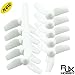 RJXHOBBY 31mm Propeller 3-Blade Props for Tiny Whoop Quad Mini FPV Racing Drones Multirotors Quadcopters 5 Pairs White