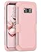 BENTOBEN Galaxy S8 Plus Case, Samsung Galaxy S8+ Case, Shockproof Anti-Scratch Heavy Duty Rugged 3 in 1 Hybrid PC Soft Silicone Protective Cute Case for Samsung Galaxy S8 Plus (6.2 Inch), Rose Gold