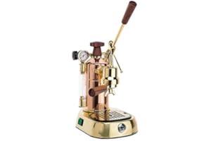 La Pavoni Professional 16-Cup Espresso Machine, Copper and Brass