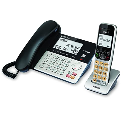VTECH VG208 DECT 6.0 Corded/Cordless Phone For Home With Answering
