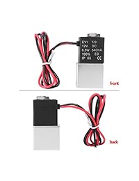 AOMAG® válvula de aire solenoide eléctrica de aluminio de 2 vías, cerrada normalmente, neumática, de 1 4 pulgadas, DC 12V