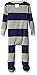 Burt's Bees Baby Baby Boy's 18 Months Unisex Pajamas, Zip-Front Non-Slip Footed Sleeper PJs, Organic Cotton, Dried Leaf Wide Stripe, 1-Pack