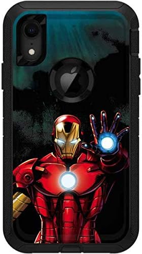 Skinit Decal Skin Compatible with OtterBox Defender iPhone XR - Officially Licensed Marvel/Disney Ironman Design