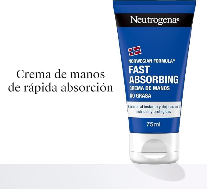 Fórmula Noruega Fast Absorbing Crema Manos Secas, 75 ml, 2 uds