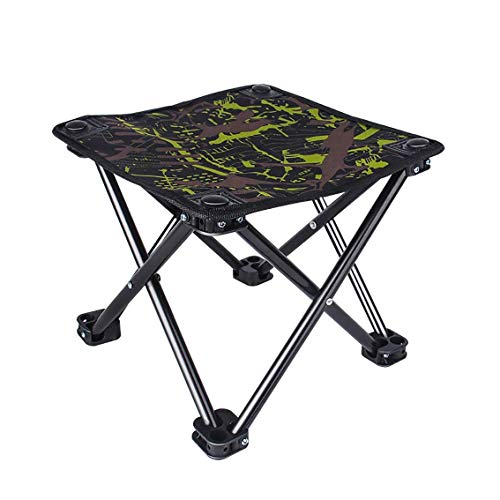 FSMZ FS Klappbarer Hocker, Klappbarer Angelstuhl Tragbarer Angelhocker Angelsitz for Draußen Klappbarer Hocker 28 × 26… – Bild 4