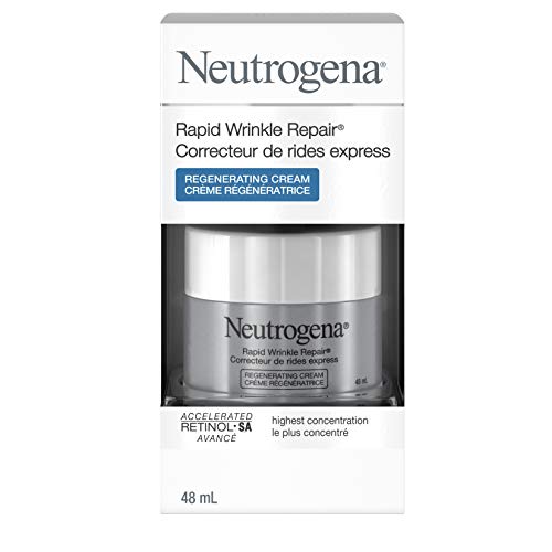 Neutrogena Anti Aging Retinol Face & Eye Cream, Rapid Wrinkle Repair Moisturizer, 48 mL