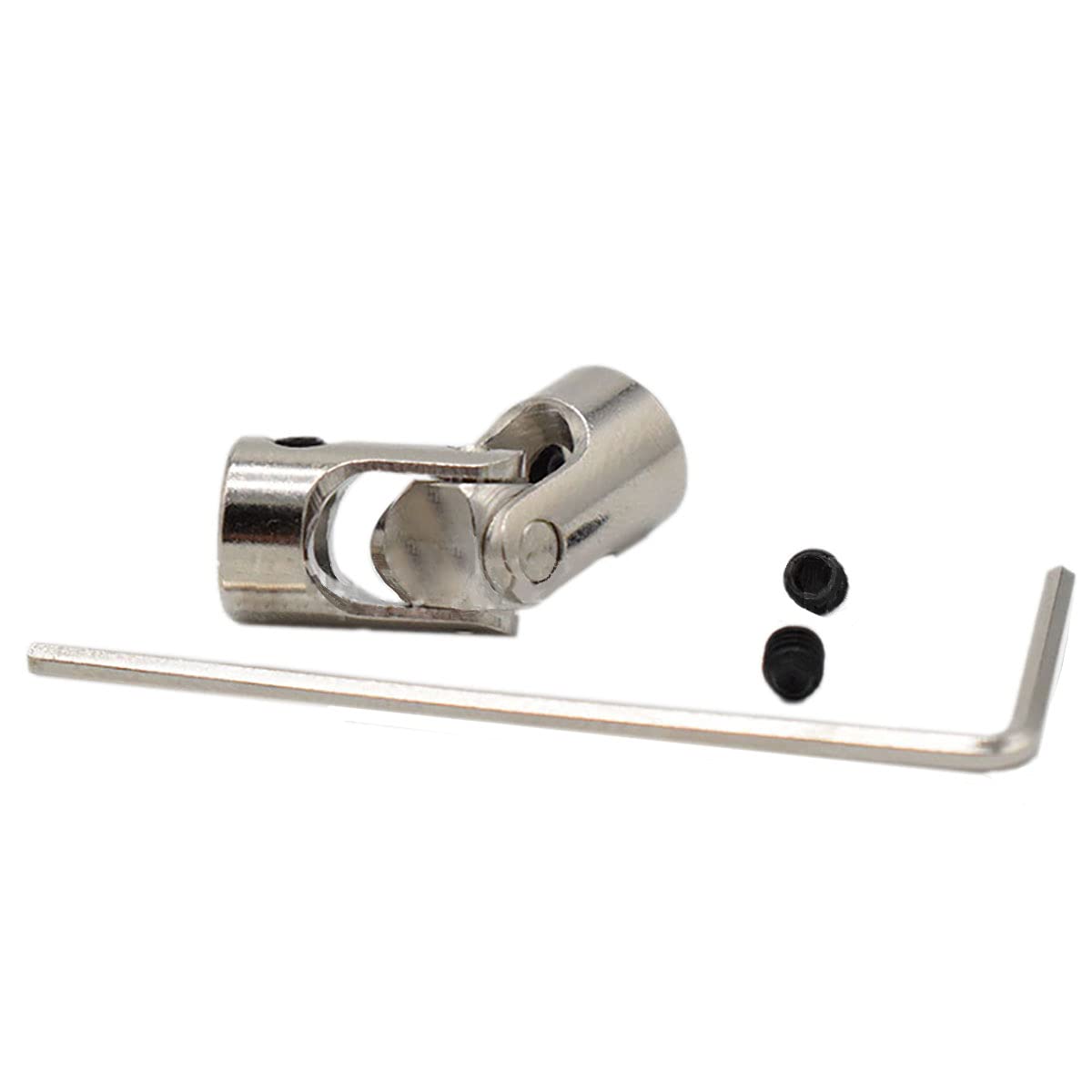 D14mm x L35mm Universal Joint Coupling 8mm to 8mm, Steering Gear Joint, Rotatable Universal Steering Shaft, Motor Connected to DIY Steering Coupling, 1 PCS