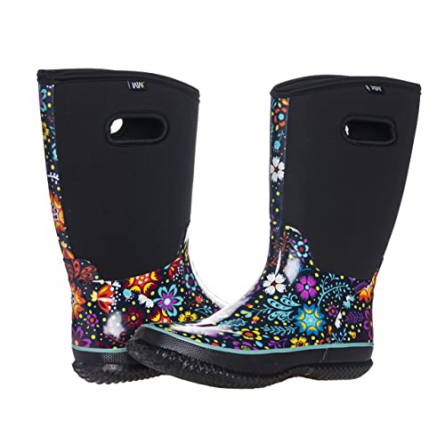 WTW Mid Calf Rain Boots for Women Waterproof Insulated Neoprene Muck