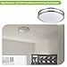 hykolity 18 Inch LED Ceiling Light, 30W [240W Equivalent] 2200lm 4000K BN Finish Dimmable Saturn Flush Mount Ceiling Light, ETL Listed for Kitchen, Bedroom, Restroom, Walk in Closet