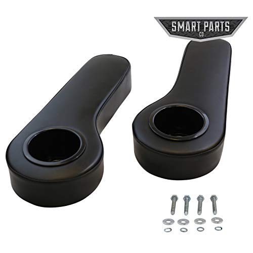 Golf Cart Rear Seat Black Armrest Cup Holder - EZGO, Club Car, Yamaha, More