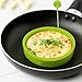 Eggssentials Silicone Egg Ring Set for Frying Eggs and Pancakes| Egg Rings Mold Comes with 2 Bonus Silicone Straws and Cleaner| BPA Free