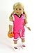 American Fashion World Pink Basketball Uniform for 18-Inch Dolls | Accessories Included | Premium Quality & Trendy Design | Dolls Clothes | Outfit Fashions for Dolls for Popular Brands