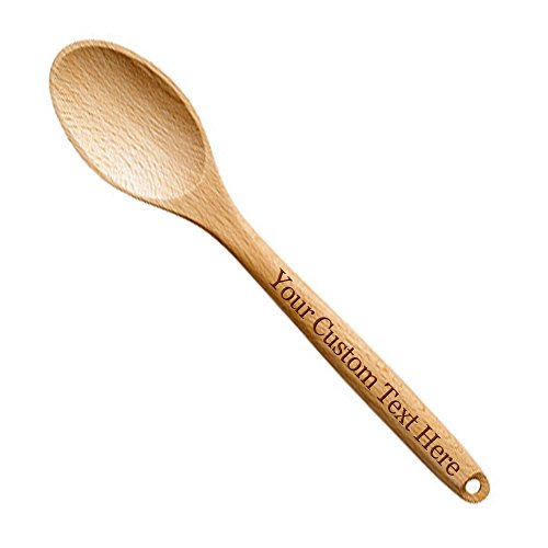 Customized 3D Laser Engraved Personalized Custom Wooden Spoon Birthday Christmas Easter Anniversary Wedding Gift